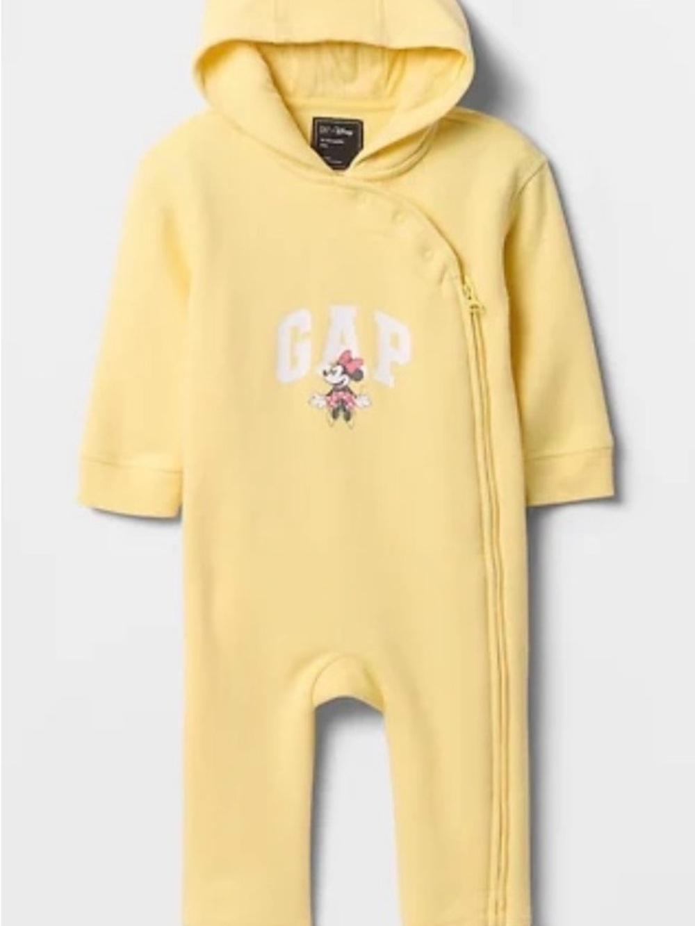 Baby GAP Disney Baby Yellow Minnie Hooded One-Piece